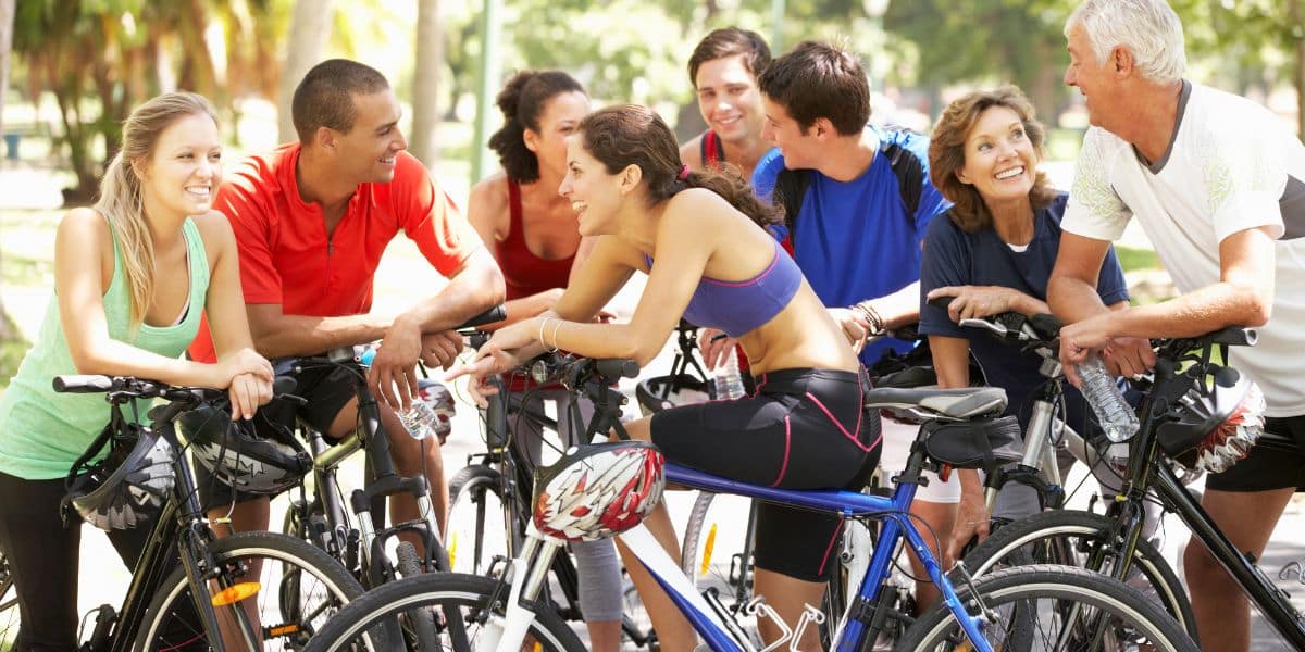 Groupe de cyclistes