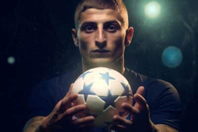 Marco Verratti tient une boule de cristal dans les mains