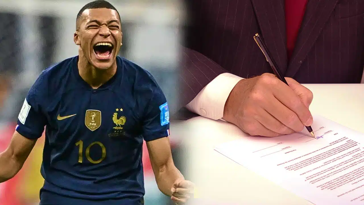 signature kyllian mbappe contrat psg