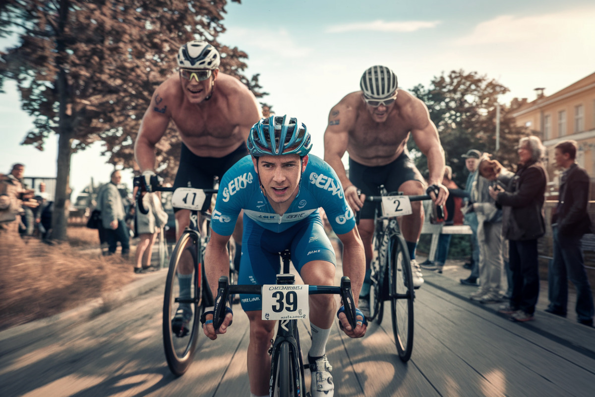 Seixas affrontant Pogacar et Vingegaard lors d'une étape montagne du Tour de France.