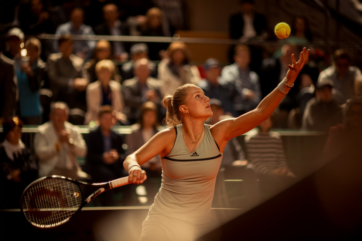 Aryna Sabalenka quittant le court après sa défaite à Roland-Garros