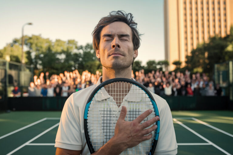 Joueurs de tennis en compétition sur les courts de Roland-Garros sous le soleil