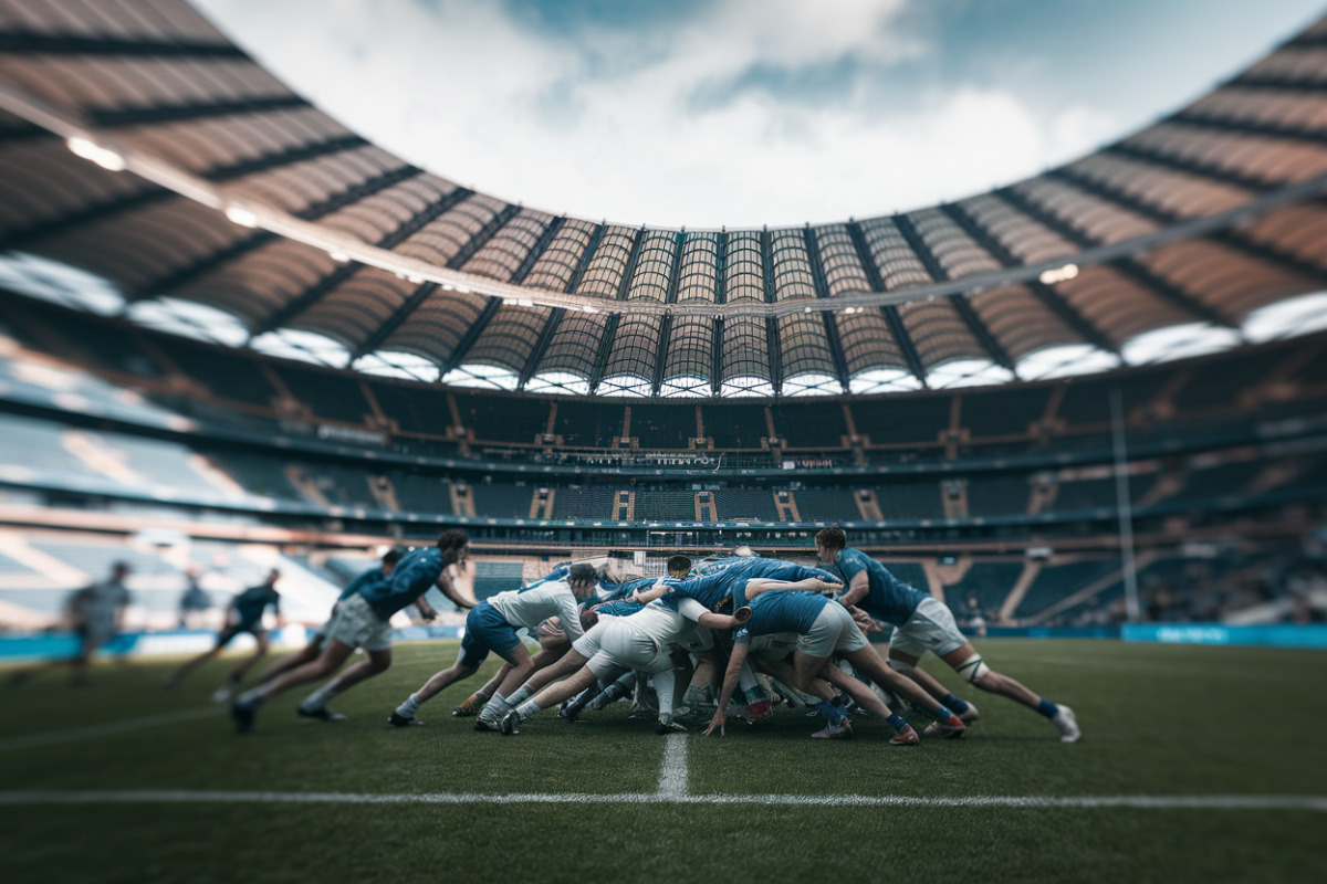Robots de téléprésence permettant à des supporters handicapés de suivre la finale du Top 14 au Stade de France.