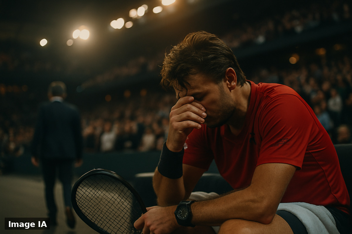 Stanislas Wawrinka tient son accréditation US Open 2026, souriant après l'annonce surprise.