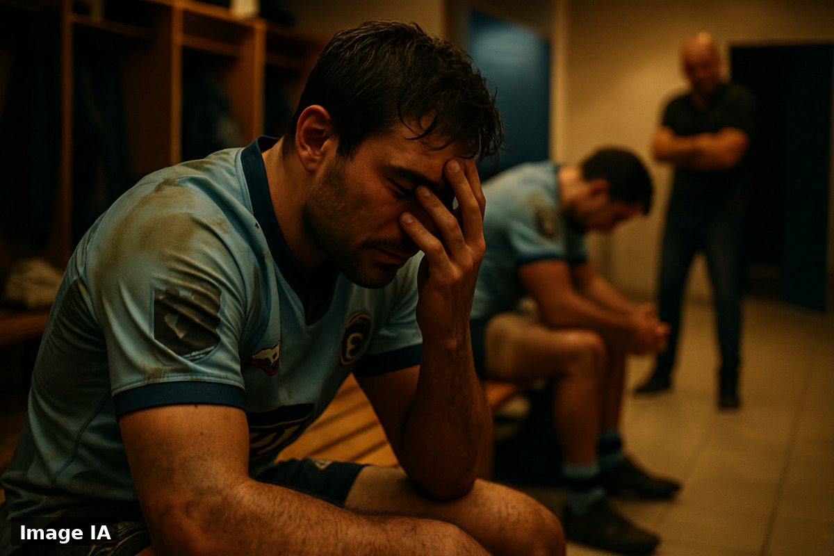 Les joueurs de Pau célèbrent leur victoire 13-12 contre Montpellier au Top 14.