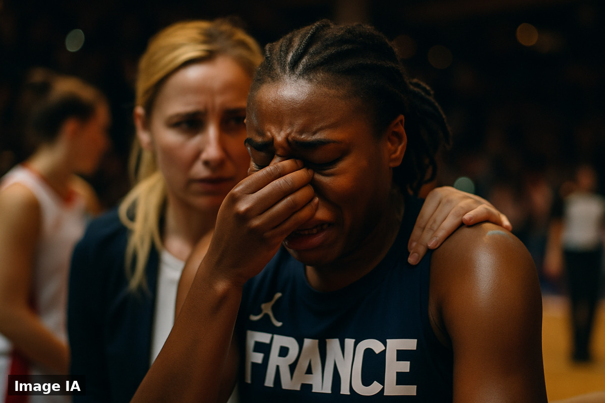 Joueuses de basket en action lors demi-finale du Mondial féminin à Berlin.