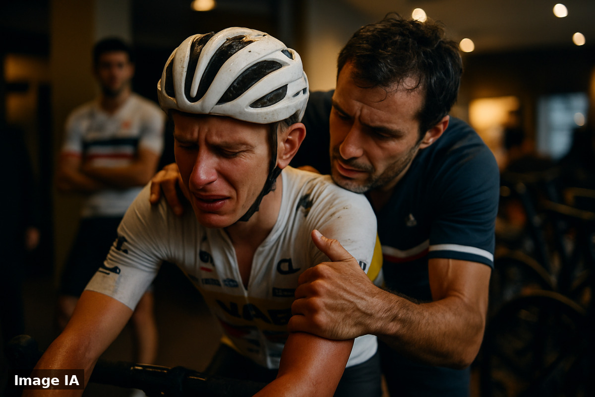 Pogacar sur le podium, dominateur du classement UCI avec ses 11 321 points acquis.
