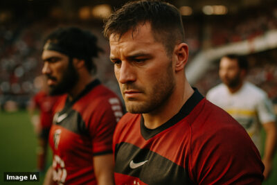 Stade Mayol de Toulon lors du match contre La Rochelle, Bouju au ballon impressionne.