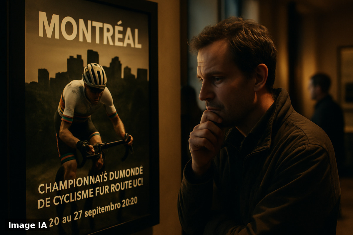 Des cyclistes en compétition sur les routes de Montréal lors des Championnats du monde UCI.