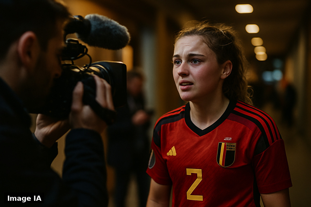 Mika Godts célèbre son premier essai au Stade Olimpico face à l'Italie.