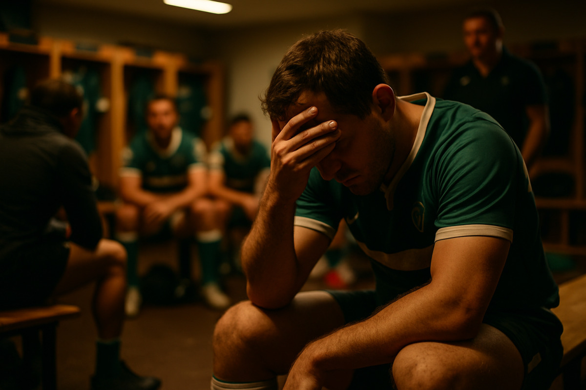 Les joueurs de Pau célèbrent leur victoire au stade avec le ballon ovale.