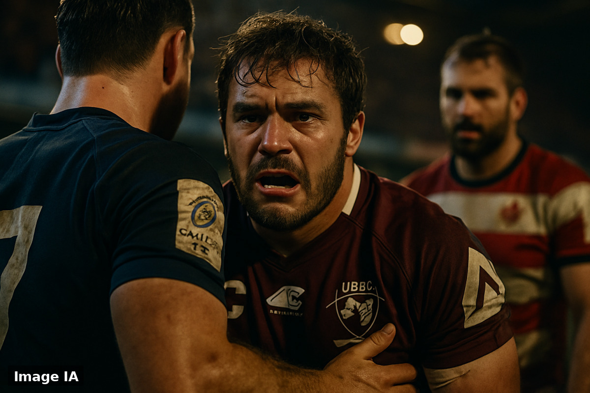 Les joueurs de l'UBB célèbrent leur victoire en Champions Cup face à Gloucester, défendant leur titre européen.