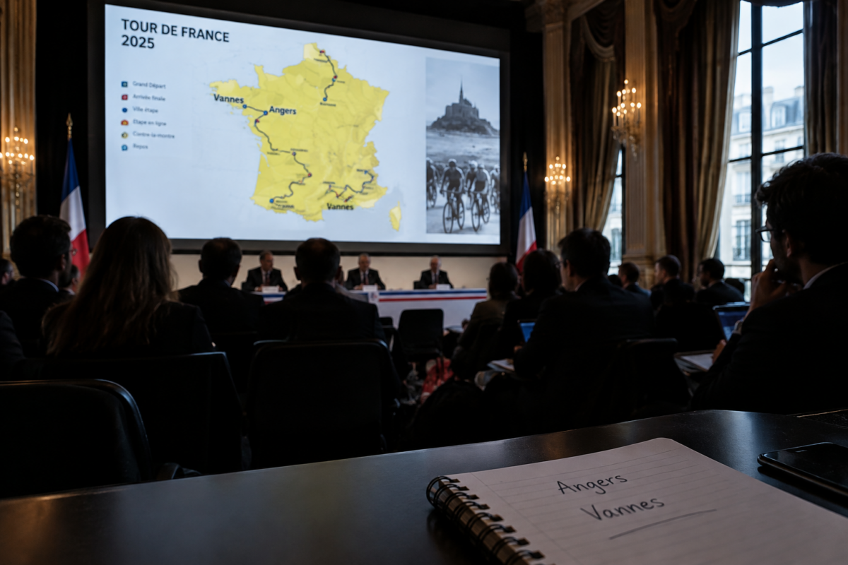 Tour de France 2027: Angers attend l'étape annoncée depuis Vannes, un tracé encore partiel