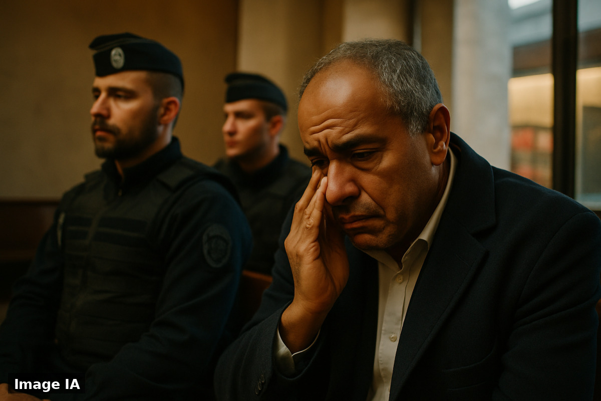Mohamed Sanhadji lors d'une audition judiciaire concernant les accusations d'abus de fonctions à la FFF.